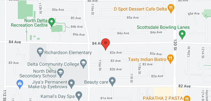 map of 11655 83A AVENUE